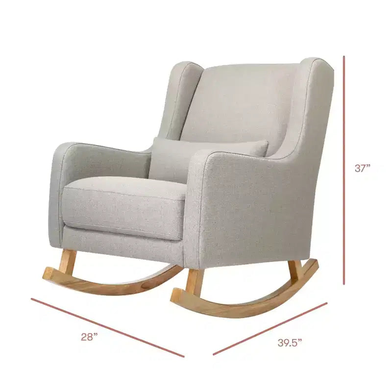 Fauteuil à bascule Kai de Babyletto en tissu Eco-Performance | Hydrofuge et antitache