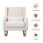 Fauteuil à bascule Kai de Babyletto en tissu Eco-Performance | Hydrofuge et antitache