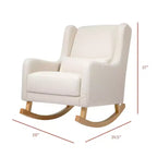 Fauteuil à bascule Kai de Babyletto en tissu Eco-Performance | Hydrofuge et antitache