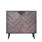 Wood Finish Storage Cabinet, Freestanding Accent Buffet with Doors for Dining Room and Entryway