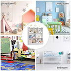 Bibliothèque pour enfants à trois niveaux, bibliothèque pour enfants avec armoires de rangement, étagère de rangement pour jouets, adaptée aux salles de jeux, aux chambres d'enfants
