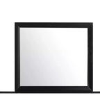 Miroir HomeStock Black Mirror avec cadre en bois élégant Grand miroir moderne pour commode de chambre ou affichage mural
