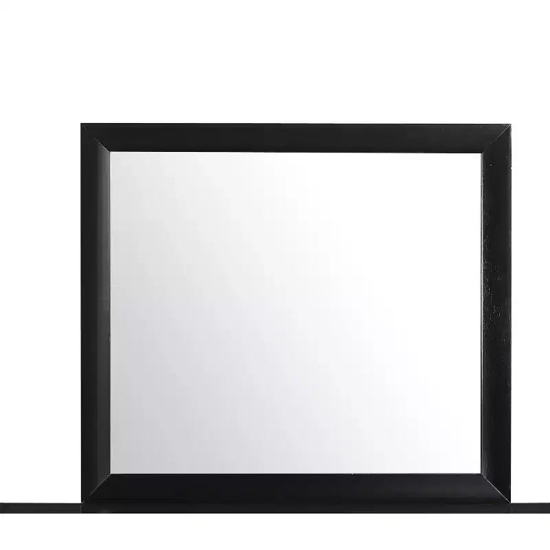 Miroir HomeStock Black Mirror avec cadre en bois élégant Grand miroir moderne pour commode de chambre ou affichage mural