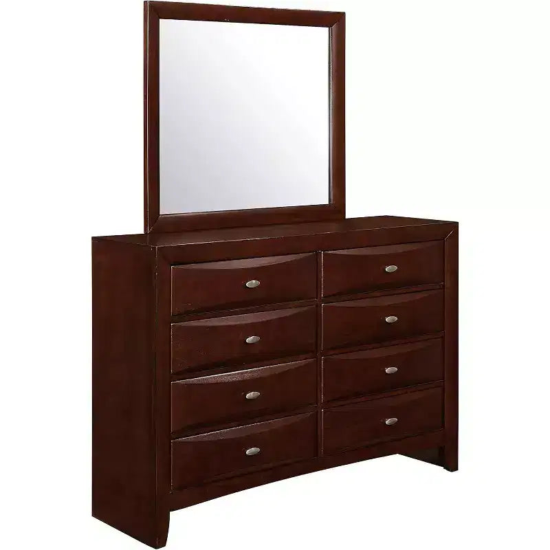 Miroir HomeStock Black Mirror avec cadre en bois élégant Grand miroir moderne pour commode de chambre ou affichage mural
