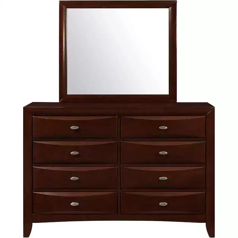 Miroir HomeStock Black Mirror avec cadre en bois élégant Grand miroir moderne pour commode de chambre ou affichage mural