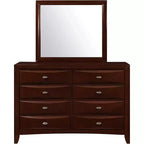 Miroir HomeStock Black Mirror avec cadre en bois élégant Grand miroir moderne pour commode de chambre ou affichage mural