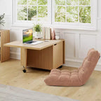 Table basse pliable Costway 48, table basse extensible avec armoires de rangement et roulettes, chêne/noyer/marron