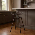 Tabouret de bar pivotant HomeRoots Bronze Iron sans dossier et réglable en hauteur
