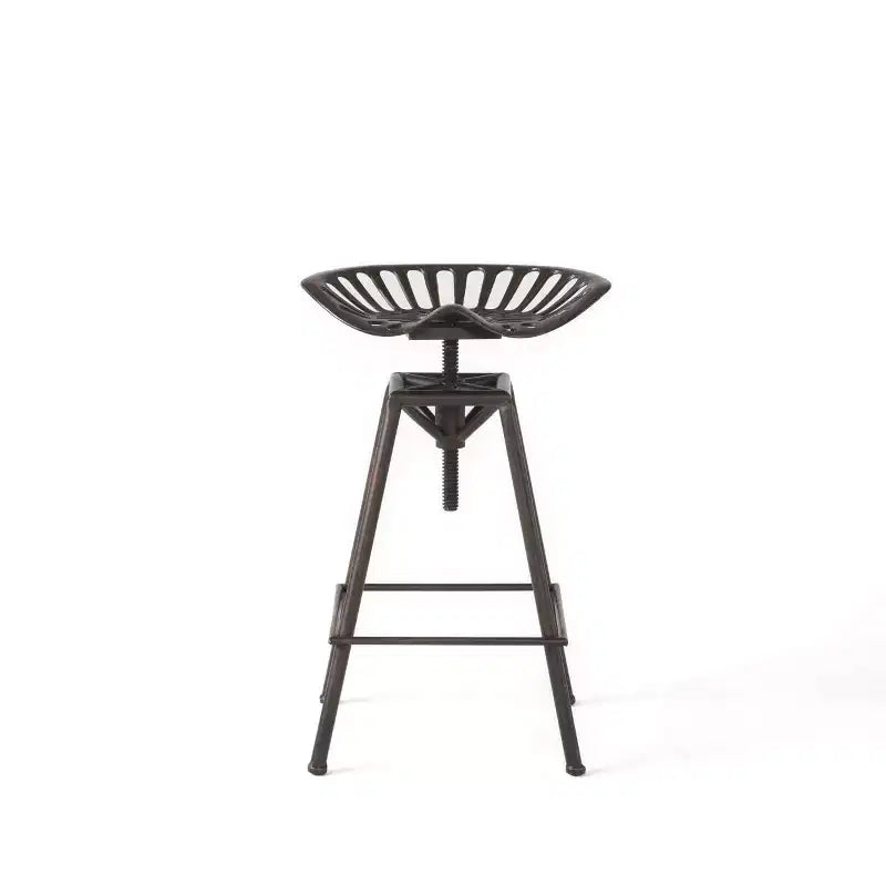 Tabouret de bar pivotant HomeRoots Bronze Iron sans dossier et réglable en hauteur