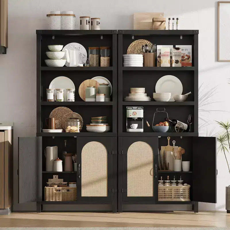 Bibliothèques et étagères rustiques avec portes, bibliothèques en bois à 3 étagères avec armoires, étagères de rangement de 70 cm de haut sur pied pour chambre à coucher