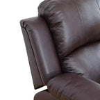 Fauteuil inclinable électrique MAYEERTY, Fauteuil inclinable électrique en cuir respirant avec dossier réglable pour salon, Marron