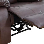 Fauteuil inclinable électrique MAYEERTY, Fauteuil inclinable électrique en cuir respirant avec dossier réglable pour salon, Marron