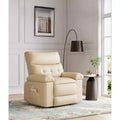 27 Oversized Recliner Chair  PU Leather Manual Recliner with 1.5X Sponge Padding ( for Adults Living Room/Bedroom)