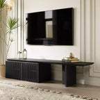 JVNOXK 78.7-110Extendable TV Media Console for Up to 55+ Inch,Modern TV Stand,Entertainment Center with Storage