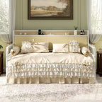 Lit de repos VECELO avec lit gigogne, cadre de lit avec tête de lit de rangement et station de charge, lit de repos-canapé avec support solide pour salon ou chambre à coucher