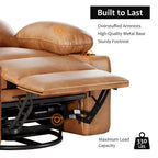 Fauteuil inclinable électrique surdimensionné Fauteuil de massage pivotant à 360° avec chauffage et porte-gobelet pour salon/chambre/crèche