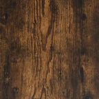 vidaXL Tables basses gigognes en bois d'ingénierie chêne fumé lot de 2 – Style industriel, design peu encombrant pour salon, chambre ou bureau