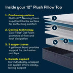 Matelas Serta Five Star - 12 Oreiller Moelleux Intégré