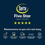 Matelas Serta Five Star - 12 Oreiller Moelleux Intégré