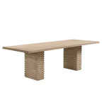 Christopher Knight Home Atkins 95, table de salle à manger en bois massif, capacité de 8 places