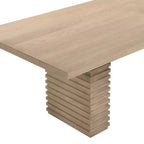 Christopher Knight Home Atkins 95, table de salle à manger en bois massif, capacité de 8 places