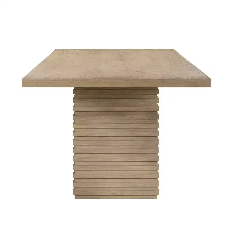Christopher Knight Home Atkins 95, table de salle à manger en bois massif, capacité de 8 places