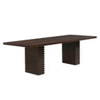 Christopher Knight Home Atkins 95, table de salle à manger en bois massif, capacité de 8 places
