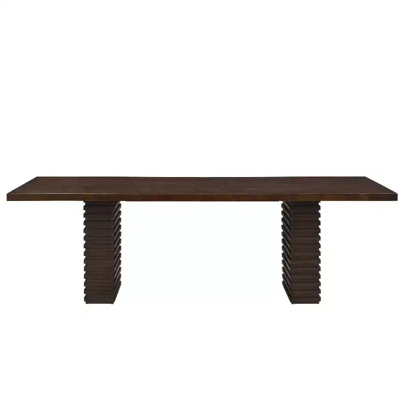 Christopher Knight Home Atkins 95, table de salle à manger en bois massif, capacité de 8 places