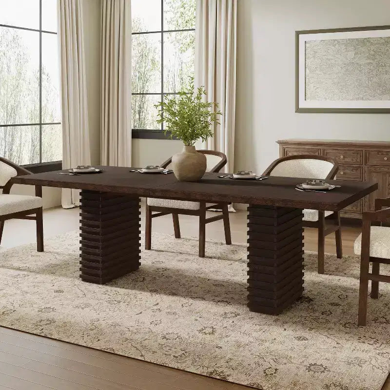 Christopher Knight Home Atkins 95 Solid Wood DINING TABL Capacity Seats 8