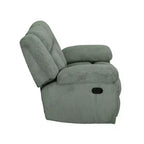 MAYEERTY Fauteuil inclinable, Fauteuil relax en velours côtelé avec dossier réglable pour le salon, Vert