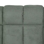 MAYEERTY Fauteuil inclinable, Fauteuil relax en velours côtelé avec dossier réglable pour le salon, Vert
