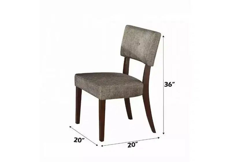 Ensemble de salle à manger GDFStudio Matt moderne 5 pièces en bois avec 4 chaises rembourrées