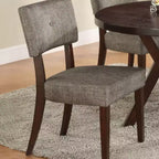 Ensemble de salle à manger GDFStudio Matt moderne 5 pièces en bois avec 4 chaises rembourrées