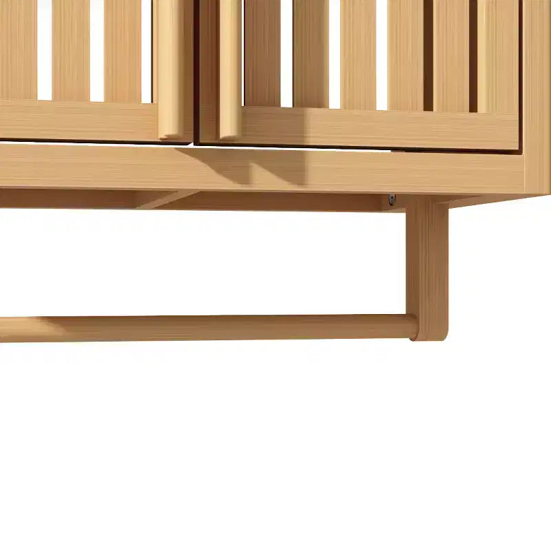 JVNOXK-Meuble de salle de bain mural Bambou boîte de rangement pour toilettes