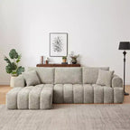 GDFStudio Hahn Modern 108 Chenille Sectional Sofa, Tufted Modular Design with Pocket Spring Support