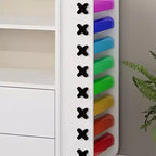 Meuble de rangement à roulettes GustoWave pour loisirs créatifs, 106,7 cm, blanc