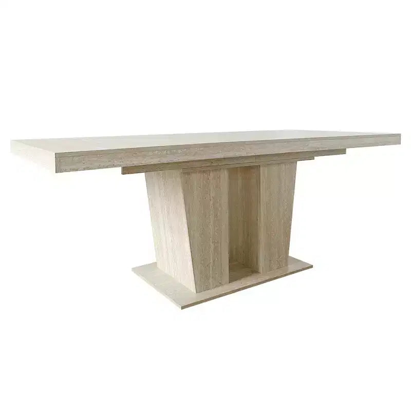 Table de salle à manger extensible Okak 78.7IN avec piédestal lourd pour 10 personnes, table pliante avec plateau lourd, table de cuisine pour salon