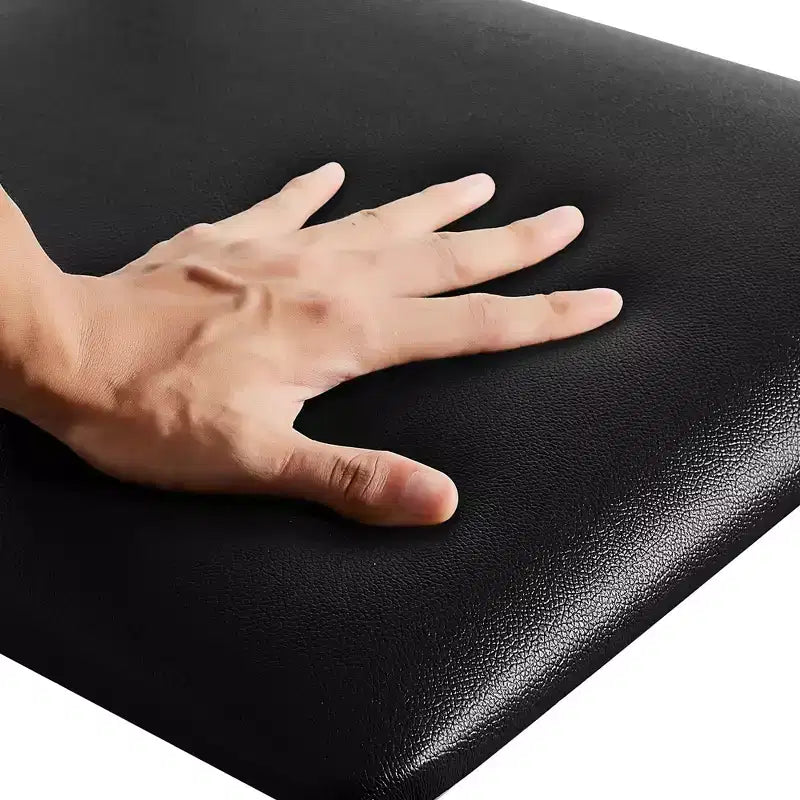 VECELO Lot de 2/4 chaises de salle à manger rembourrées, dossier haut à lattes métalliques, assise rembourrée moderne, noires