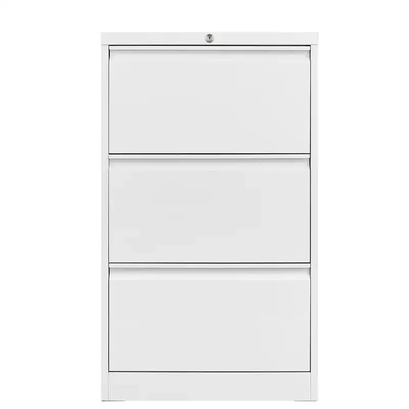 Meuble de classement à 3 tiroirs avec serrure, armoire de classement verticale en métal, meuble de classement sous bureau pour la maison, convient aux dossiers de format Lettre/A4/Légal