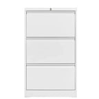 Meuble de classement à 3 tiroirs avec serrure, armoire de classement verticale en métal, meuble de classement sous bureau pour la maison, convient aux dossiers de format Lettre/A4/Légal
