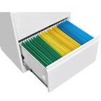 Meuble de classement à 3 tiroirs avec serrure, armoire de classement verticale en métal, meuble de classement sous bureau pour la maison, convient aux dossiers de format Lettre/A4/Légal