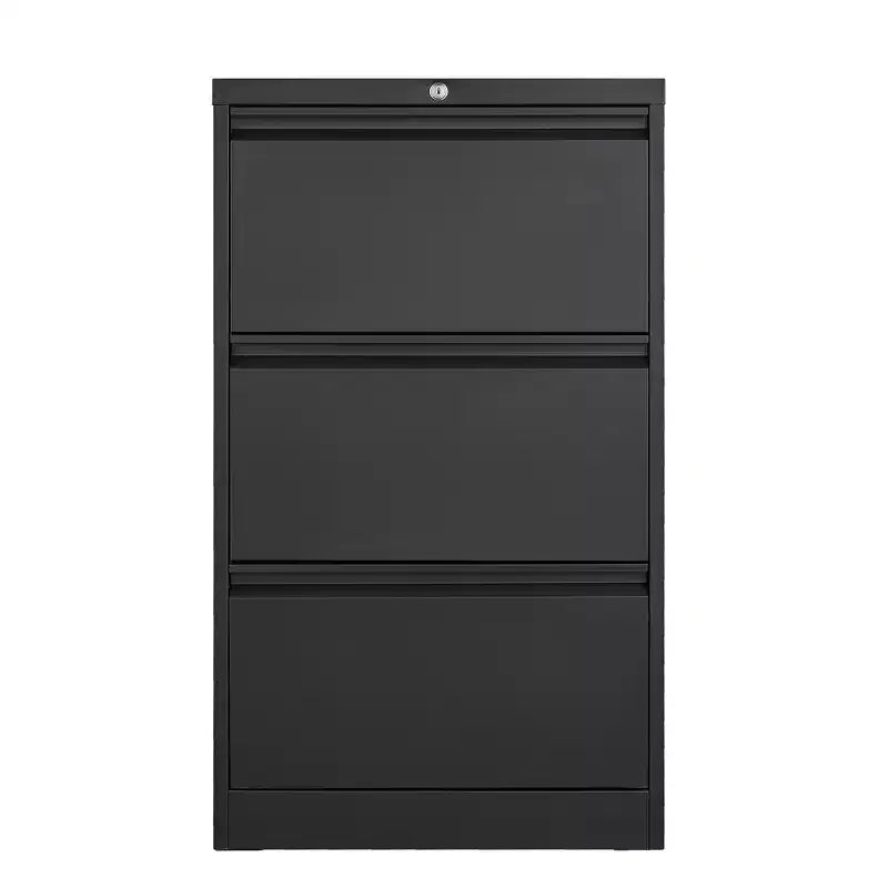 Meuble de classement à 3 tiroirs avec serrure, armoire de classement verticale en métal, meuble de classement sous bureau pour la maison, convient aux dossiers de format Lettre/A4/Légal