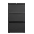 Meuble de classement à 3 tiroirs avec serrure, armoire de classement verticale en métal, meuble de classement sous bureau pour la maison, convient aux dossiers de format Lettre/A4/Légal