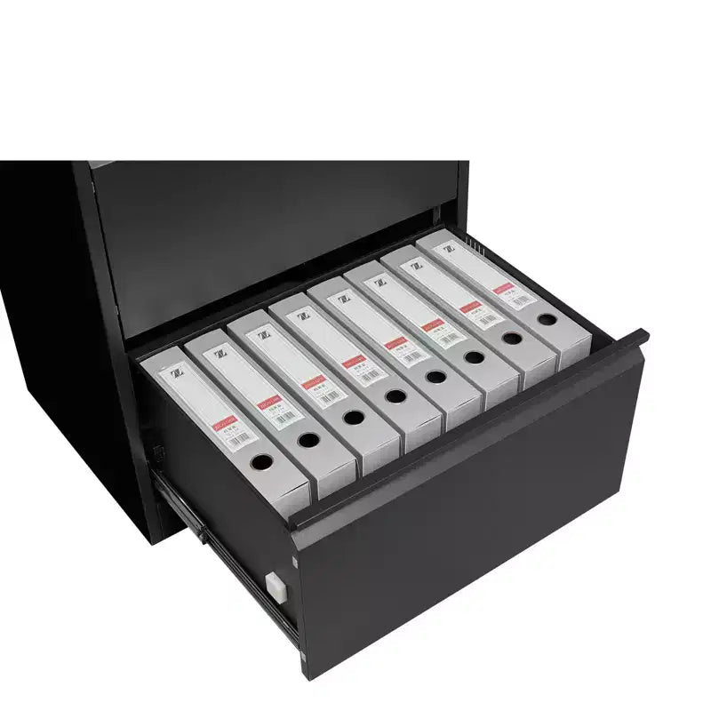Meuble de classement à 3 tiroirs avec serrure, armoire de classement verticale en métal, meuble de classement sous bureau pour la maison, convient aux dossiers de format Lettre/A4/Légal