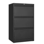 3 Drawer File Cabinet with Lock, Metal Vertical Filing Storage Cabinet, Under Desk Filing Cabinet for Home, Fit Letter/A4/Legal Size File
