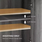 Buffet de ferme avec portes et tiroir pour cuisine, salon, 23,5x11,75x34,5