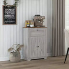 Buffet de ferme avec portes et tiroir pour cuisine, salon, 23,5x11,75x34,5