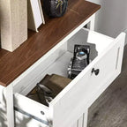Buffet de ferme avec portes et tiroir pour cuisine, salon, 23,5x11,75x34,5