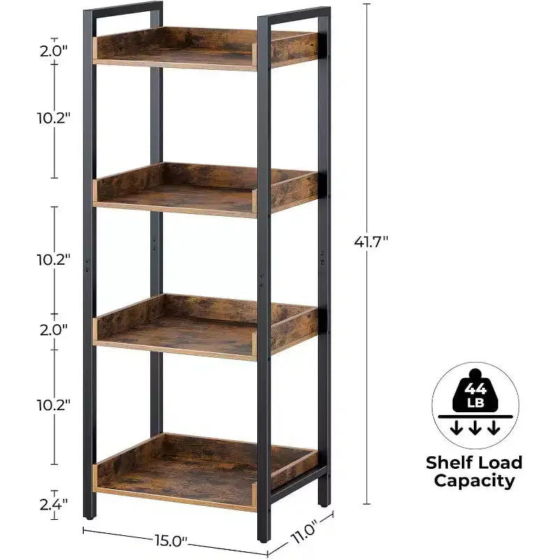 Étagère de style moderne Greenstell, Bibliothèque, Étagère haute d'angle de rangement pour la maison, le bureau, la chambre, la cuisine, le salon