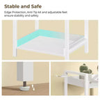 Étagère de style moderne Greenstell, Bibliothèque, Étagère haute d'angle de rangement pour la maison, le bureau, la chambre, la cuisine, le salon